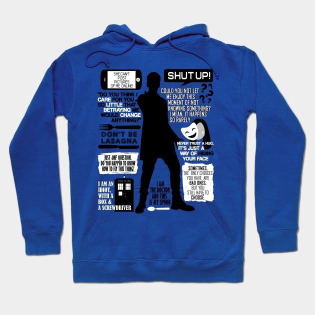 Doctor Who - 12th Doctor Quotes Hoodie by Fantality